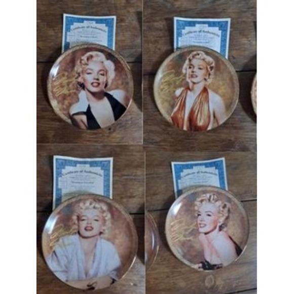 Knowles Other - Love, Marilyn Knowles Collectors Plates Set of 4 with COA Gold Trim Decor